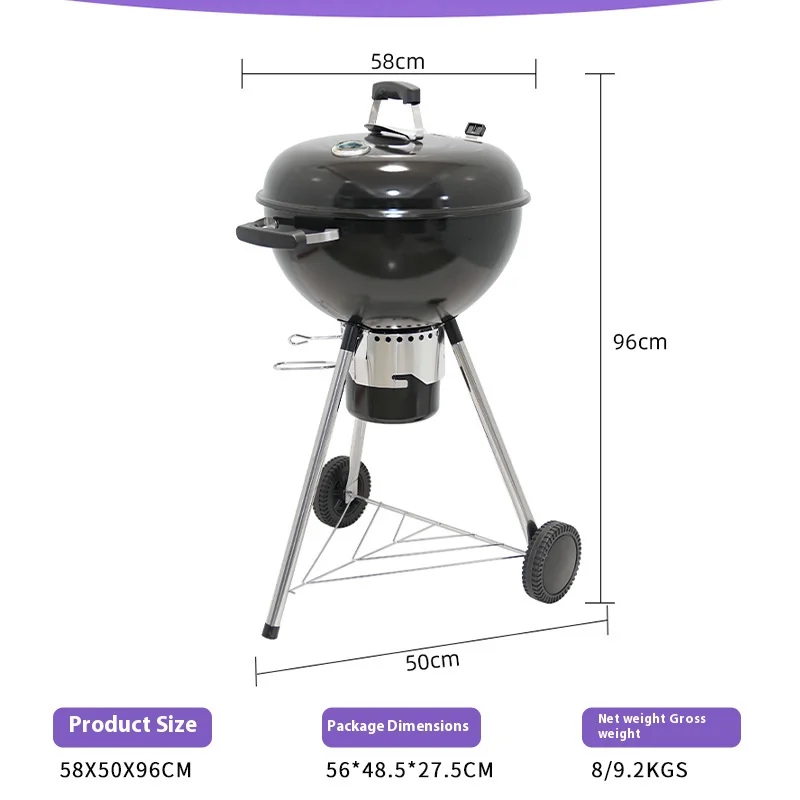 Special Offer BBQ Grills Charcoal Kettle Grill Kettle Charcoal Multi Size Picnic Kettle BBQ Stove