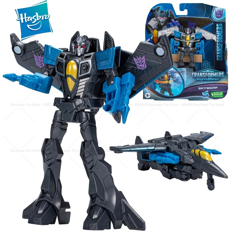 

In Stock Hasbro Transformed toys ES Earthspark U.S. Edition Samurai Class Skywarp Action Figure Collection Model Toy Gift