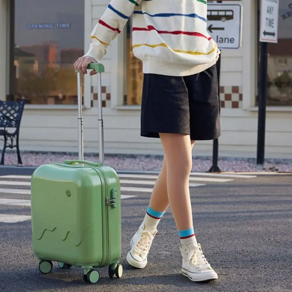 Ice Cream 18 Inch Boarding Case Cup Holder Square Travel Luggage Suitcase Multifunctional Code Case Password Trolley Case Flight