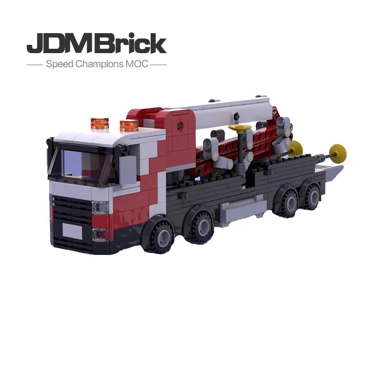 MOC-53605 puzzle building block car model engineering series concrete pump truck boy puzzle small particle children's brick toys