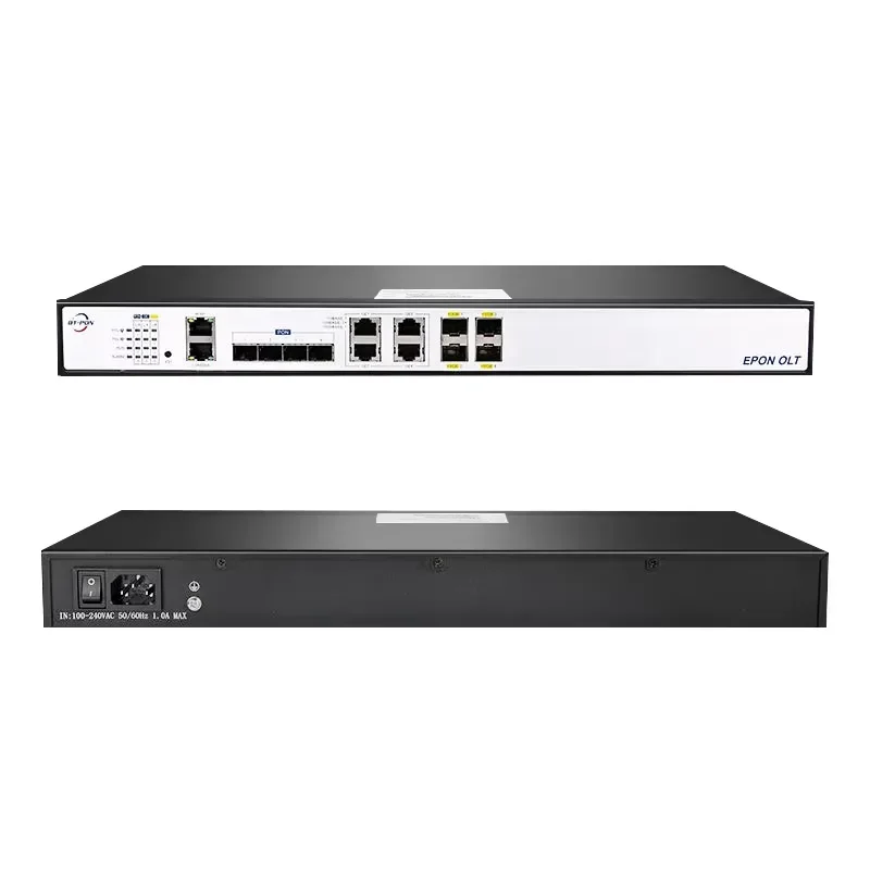 BT-PON BT-P6104H Blue Mini Pon Chassis 1.25G SFP PX20 Optical Module 20km 4-Port 4-LAN 4GE EPON OLT FTTX 1 Year Warranty