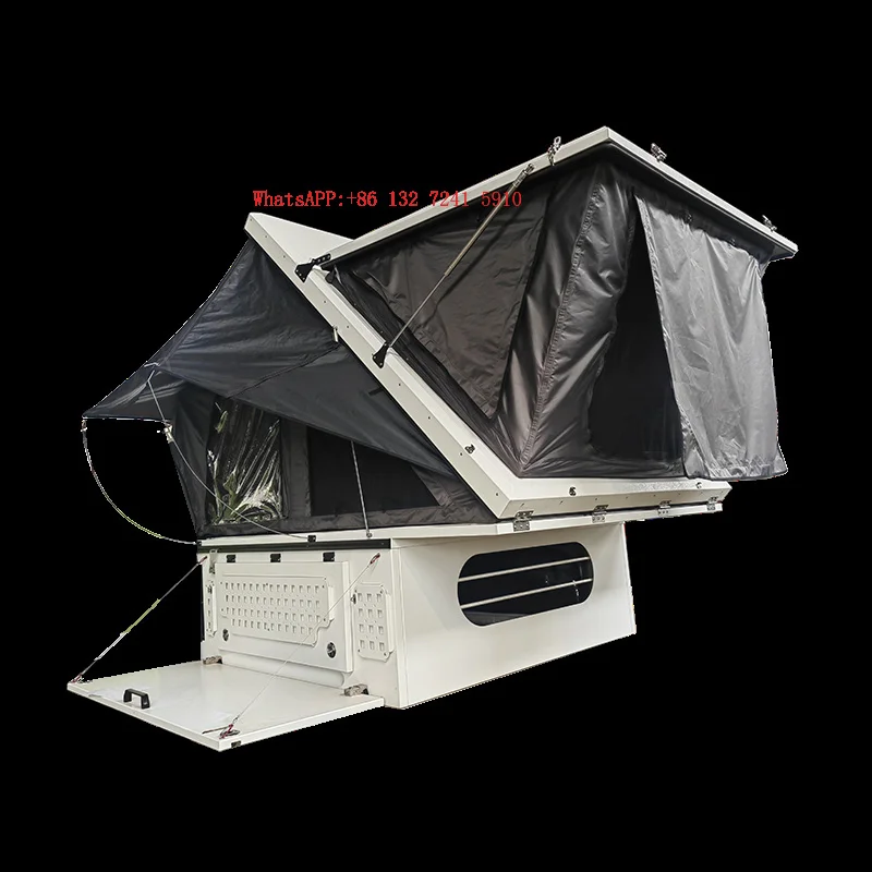 Hongsheng Commercial Roof Top Dome Tent Ox Four-Season Quick Opening Hard Shell Waterproof 1-4 Person Capacity Beach Camping