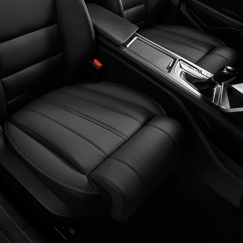 

Новая подушка для автомобильного сиденья 2026 года с интегрированной кожаной опорой для ног, удлиненная подушка для сиденья с поддержкой ног, всесезонная комфортная подушка для сиденья