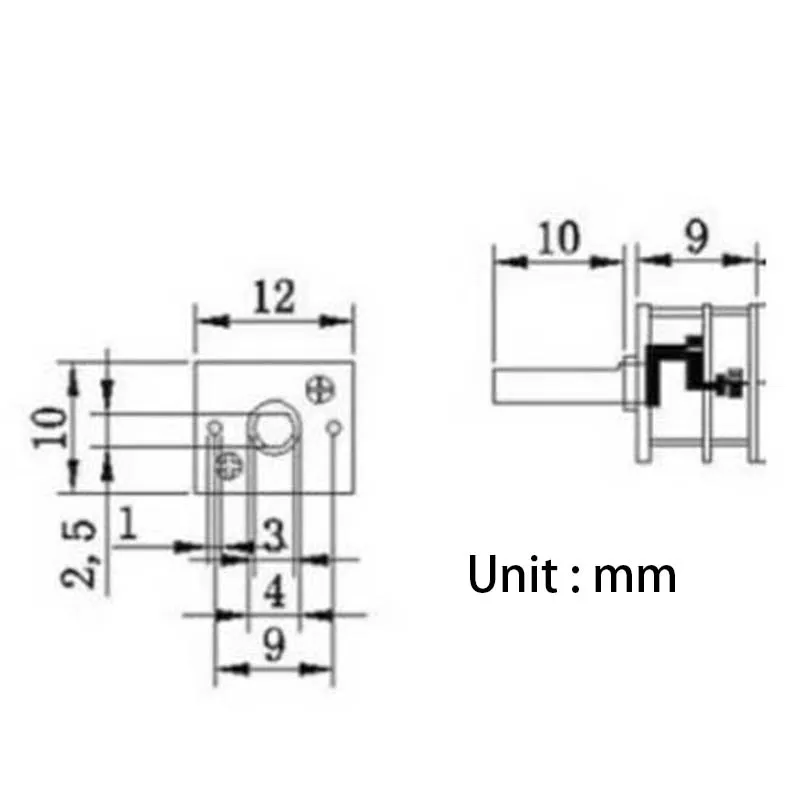 GA12 12mm Gearbox Mini Micro Metal Gear Box for N20 DC Electric Gear Motor Gearbox Gear Reducer Box