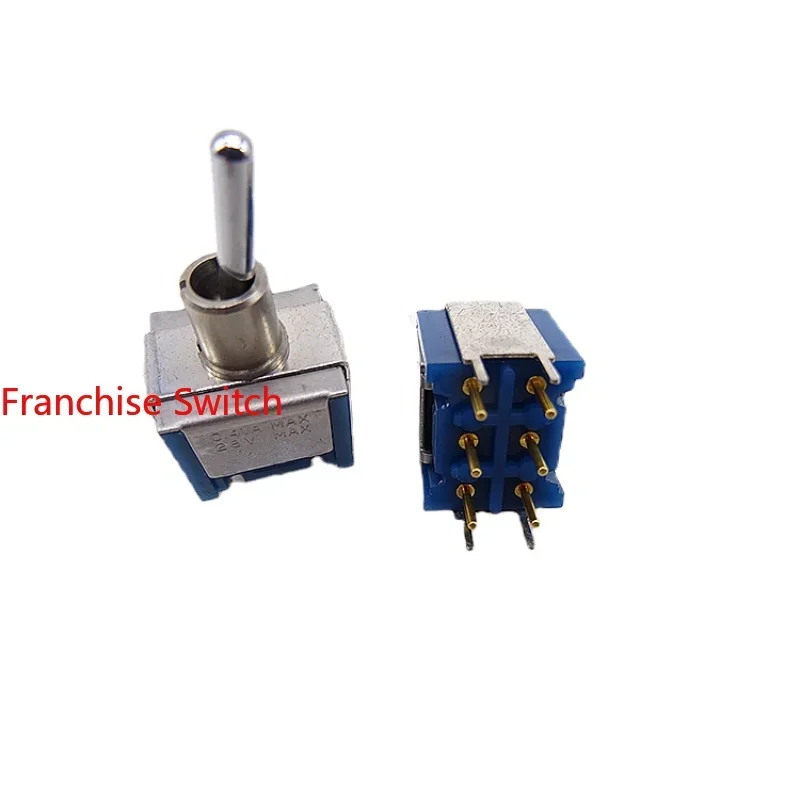 1PCS D-2025 Toggle Switch Single-side Self-reset  Shake 6 Pins