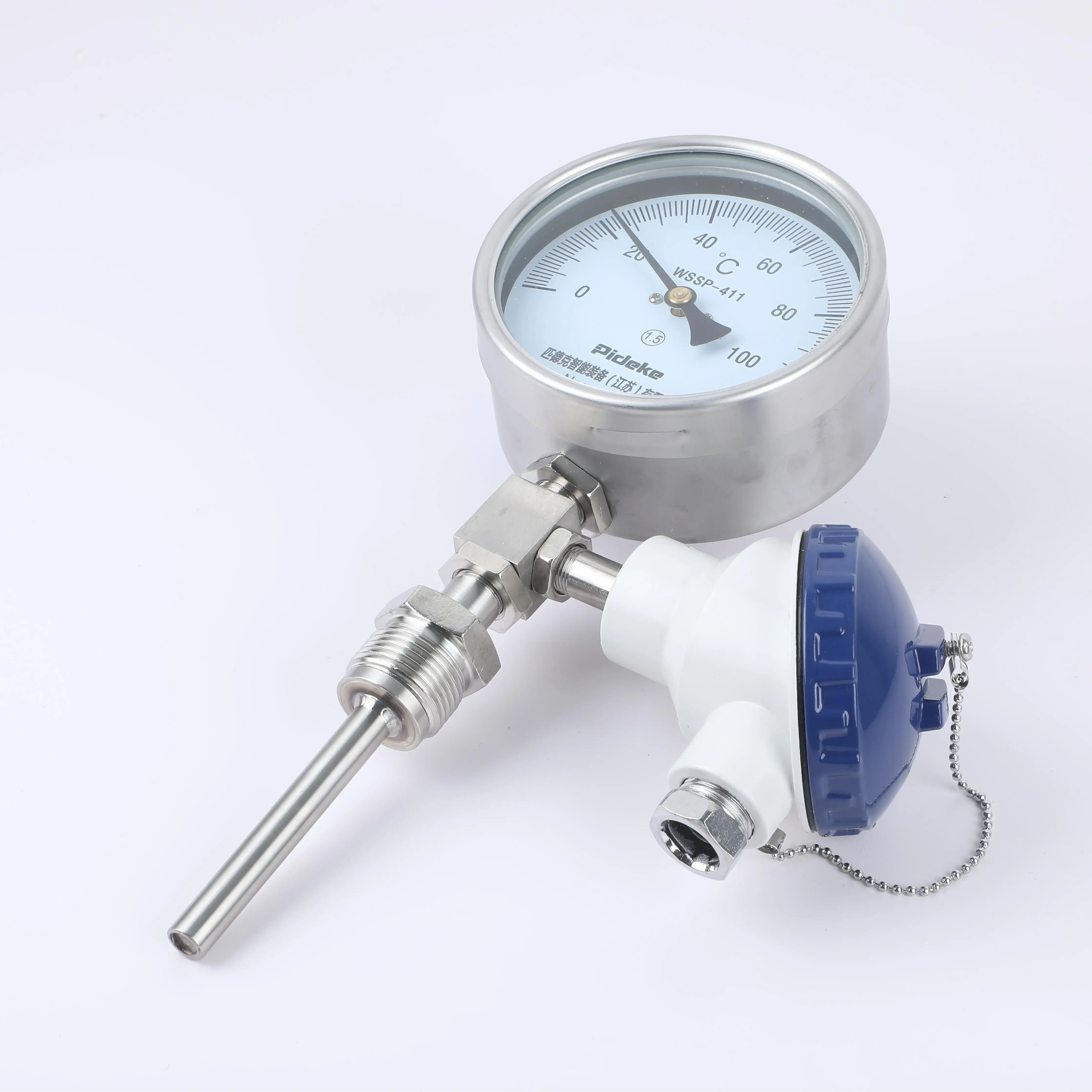 

Original Factory Industrial Grade Remote Temperature Digital Display Bimetallic Thermometer