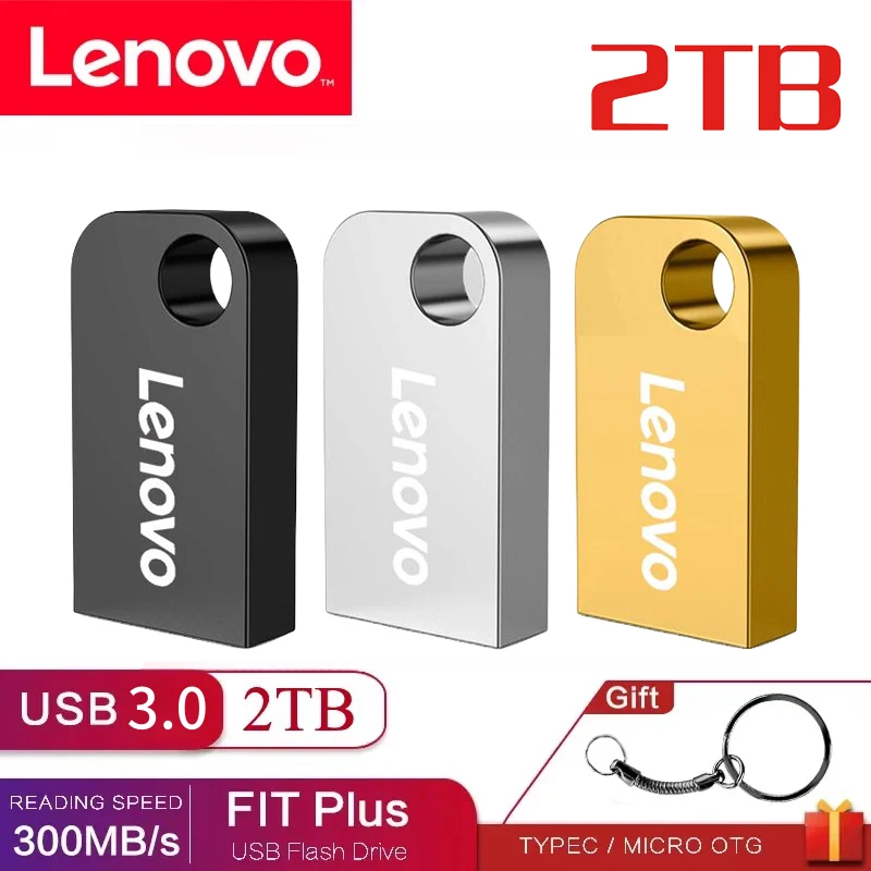 Lenovo USB 3. 0 флеш-накопитель, 3,0 Гб, 2 ТБ, 1 ТБ