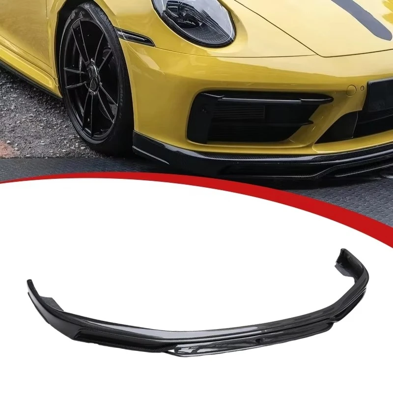 Superior Quality Upgrade to Te-chart Style Car Dry Carbon Fiber Front Diffuser Lip for  911 992 SD