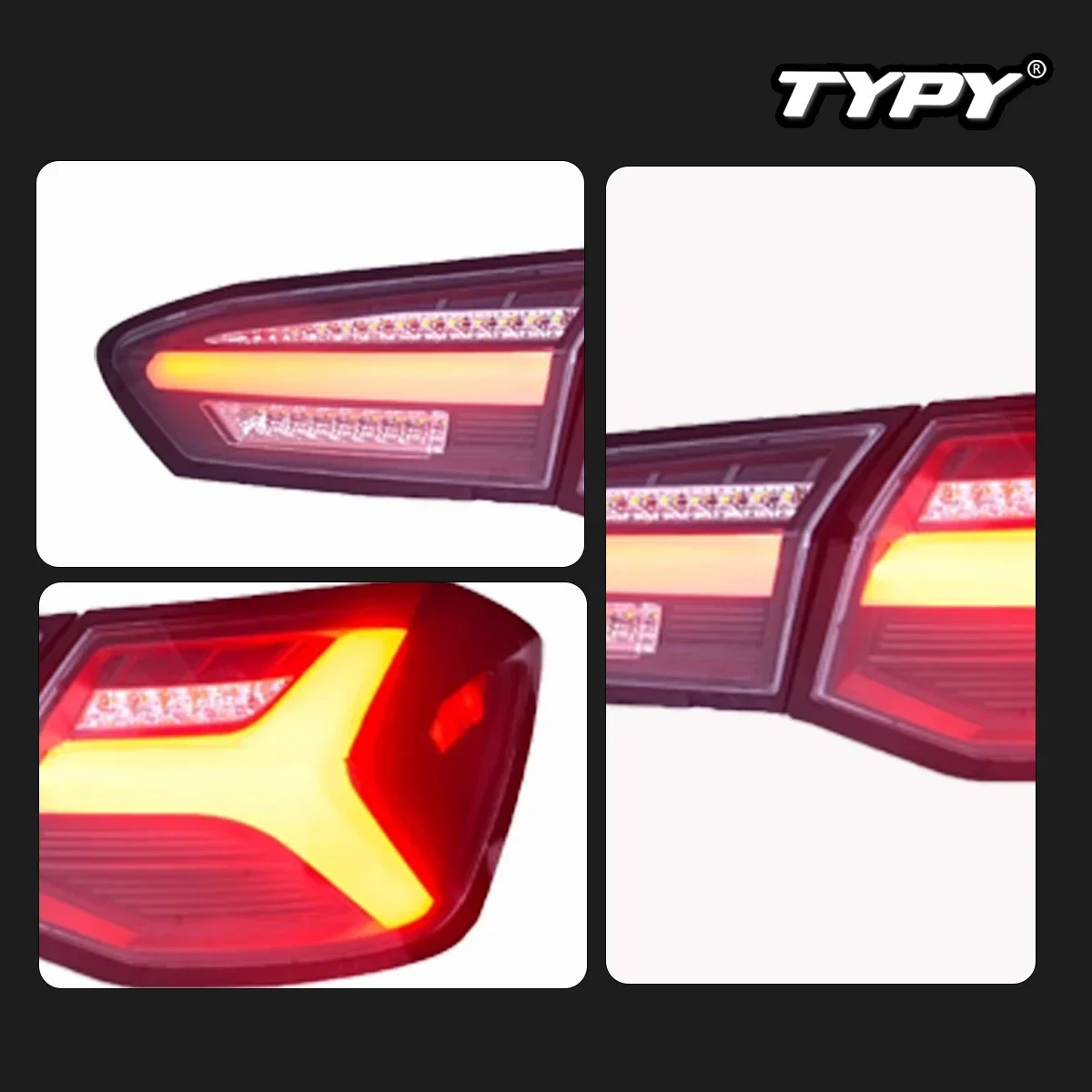 

TYPY автомобильные задние фонари для Ford Focus Hatchback 2019-2021 светодиодные автомобильные задние фонари дневные ходовые огни автомобильные аксессуары