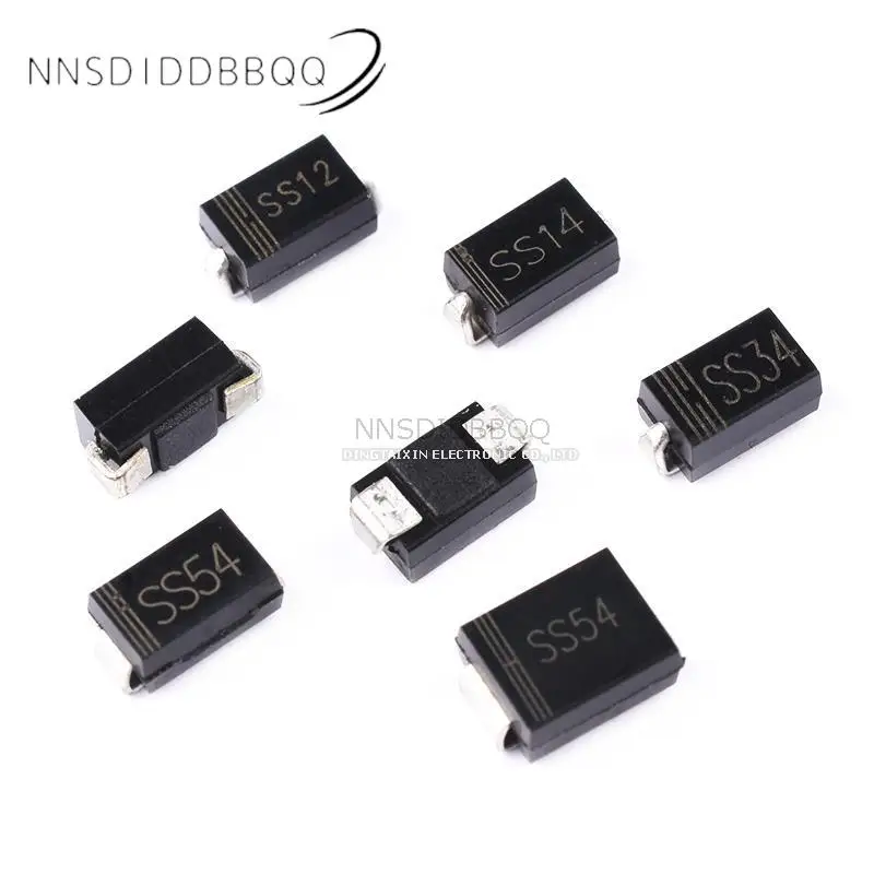 SS12/14/34/54 Surface Mount 1N5817 5819 5822 5824SMB SMD Schottky Rectifier diode Transistor SMA Electronics Components