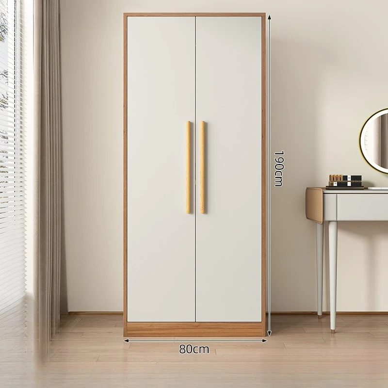 

Solid wood wardrobe household bedroom easy assembly storage small wardrobe