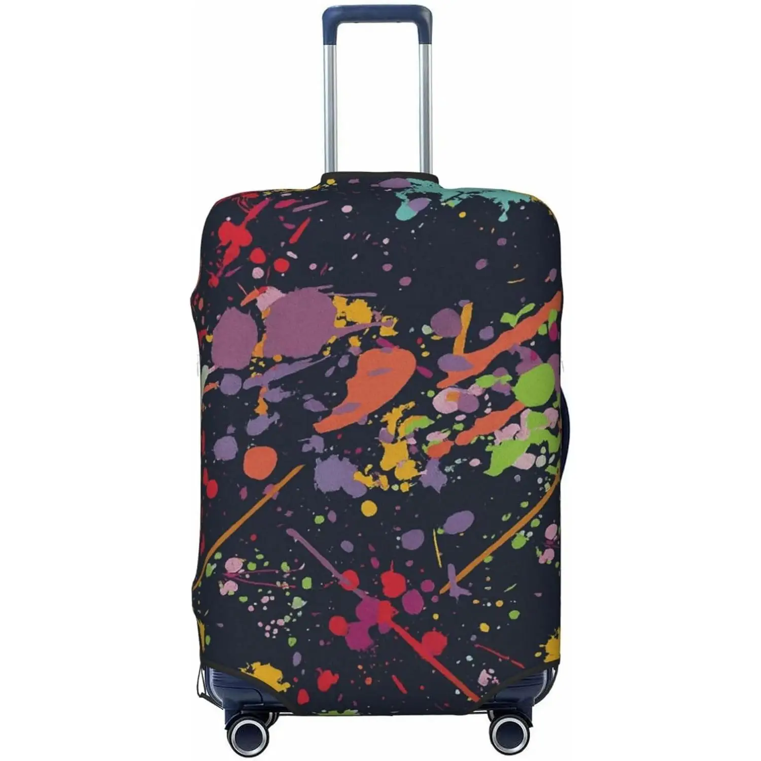 

Эстетический красочный чехол для багажа с граффити, защита для чемодана, эластичный, моющийся, для унисекс, яркие аксессуары для отпуска