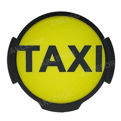 Taxi Sign LED Signal Light for Grab Flag Circle Shape Front Rear Windshields Indicator Light Ub Lyf Sticker
