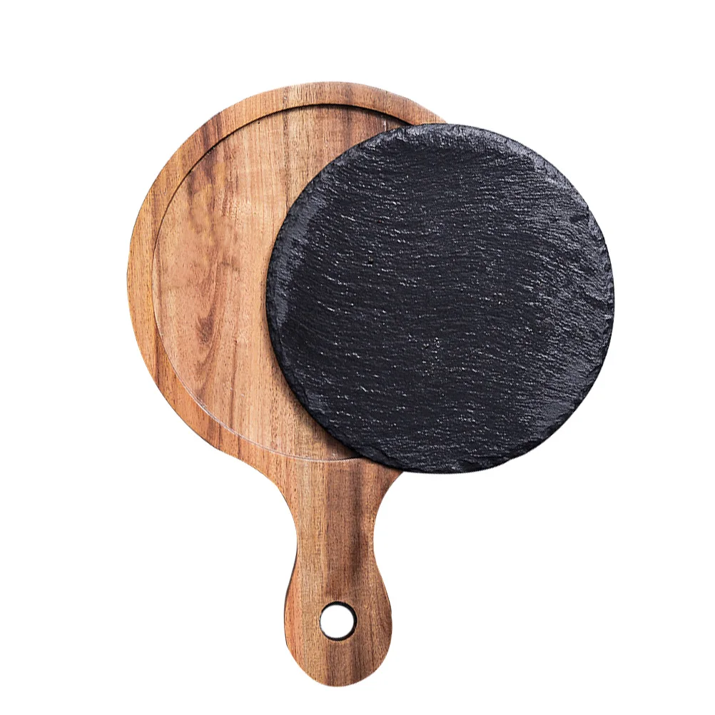 

Wooden Food Plate Material Perfect for Steak Pizza Sushi Tray Home Restaurant Hotel Use Easy Cleaning Kitchen Bar