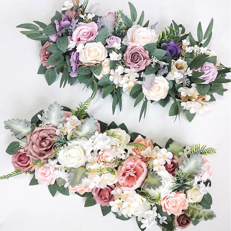 70cm Flower Row Artificial Flowers Wedding Decoration Flower Arch Arrangement Background Flower Wall Table Decor Photo Props