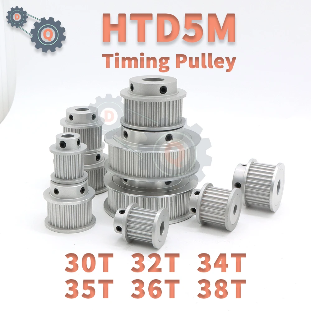 HTD 5M Timing Pulley 30Teeth 32Teeth 34Teeth 35Teeth 36Teeth 38Teeth HTD5M Tooth Pulley 5M 30T 32T 34T 35T 36T 38T HTD5M Pulleys