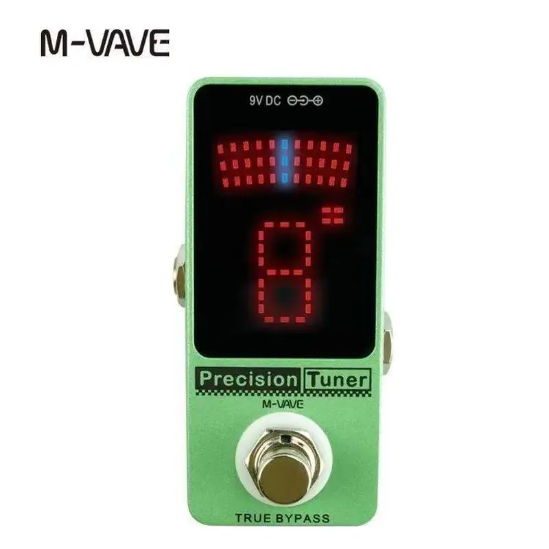 M-VAVE Precision Tuner Pedal LED Digital Display Guitar Effect Pedal with True Bypass for Chromatic Bass Electric Guitar Violin