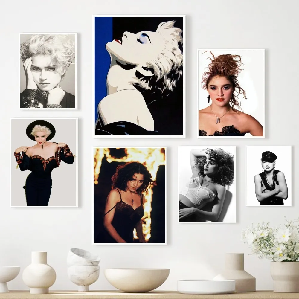 1pc Madonna Bad Girl Poster Paper Print Home Bedroom Entrance Bar Cafe Art Painting Decoration