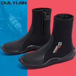 Oulylan Premium Neoprenowe buty do nurkowania 5 m Buty do wody Buty do kombinezonu z antypoślizgową gumową podeszwą i zamkiem błyskawicznym do surfingu 1 para