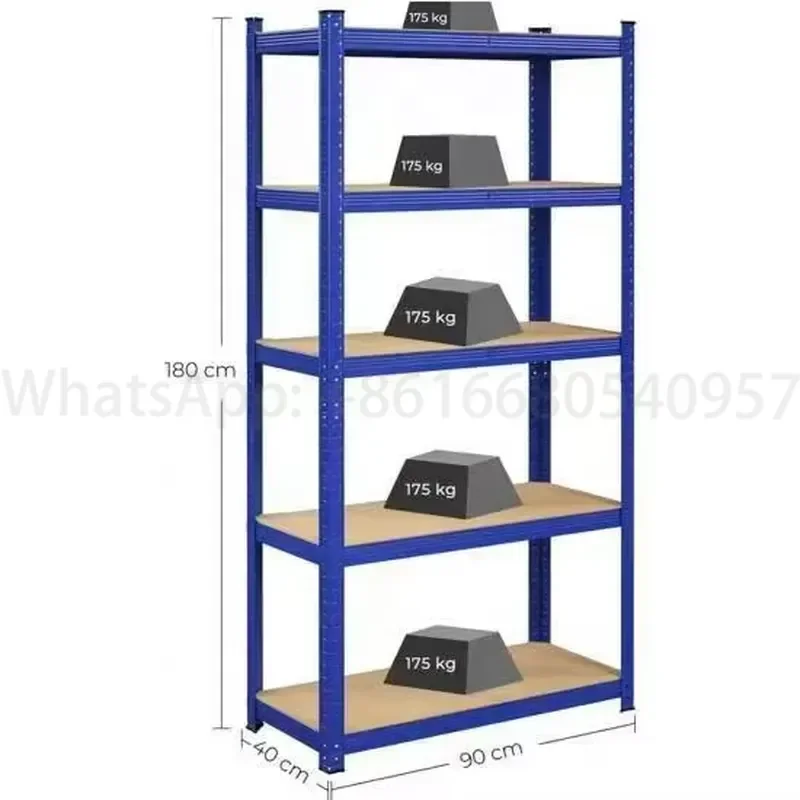 Flying Jerry Garage Storage Shelves 5-Tier Steel Shelving Unit 2920LBS Heavy Adjustable Boltless Plug-In Organizer Rack view 4