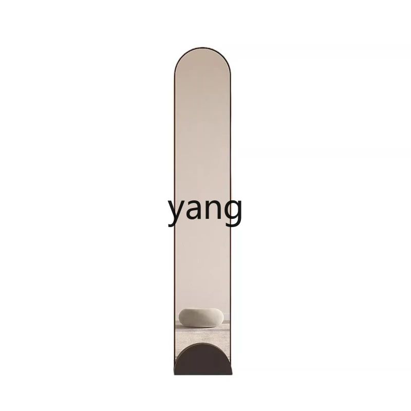Lhh simple full-length mirror household full-length mirror bedroom cream wind floor-to-ceiling mirror