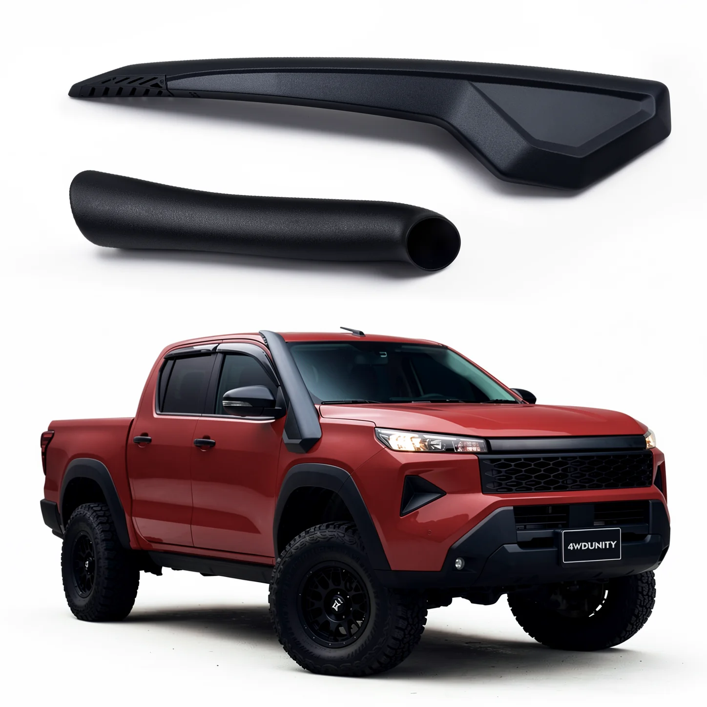 4x4 Snorkel Kit for Toyota Hilux Travo 2026 LLDPE Raised Air Intake System with Template UNI-STHT26T