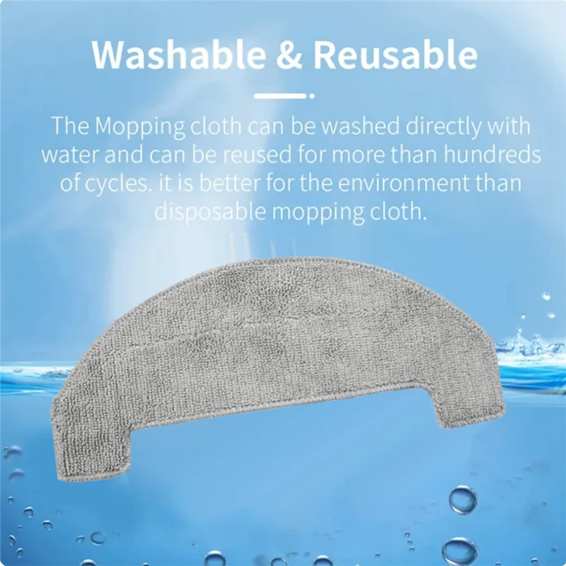 

Hot Selling Cleaning Rag For Ultenic D10/T10 Lite/Proscenic Q8/Q8 Max Sweeping Machine Accessories Cleaner Parts Replacement 6 P