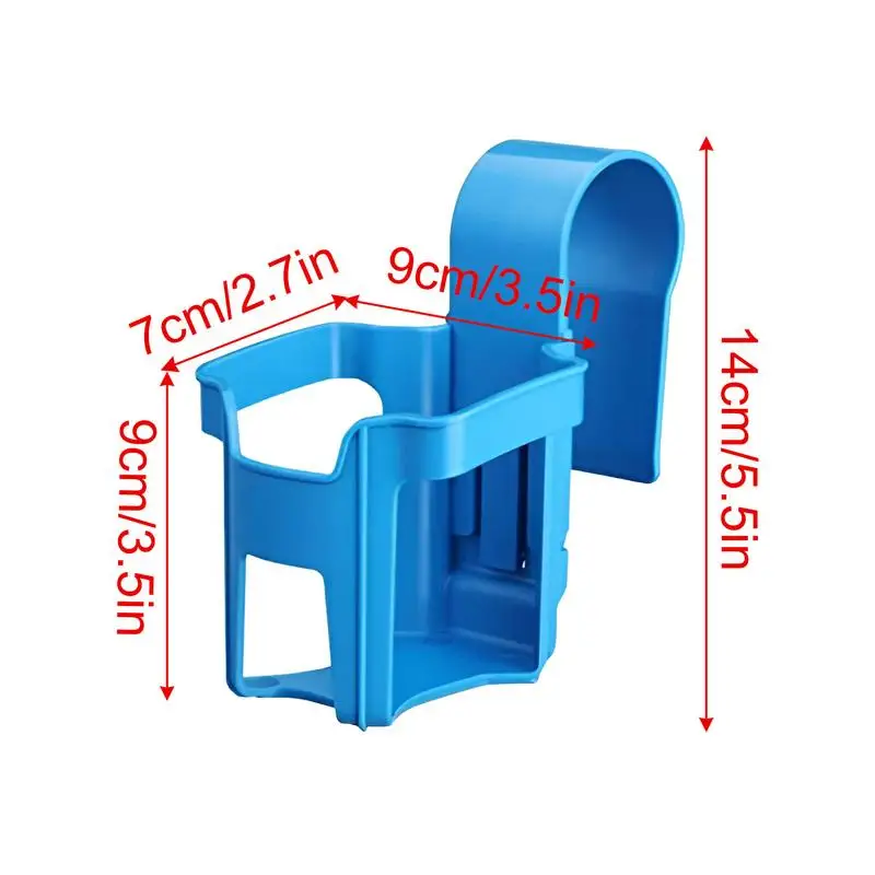 Cremalheira do armazenamento da piscina, 6pcs, suporte do copo, bebida, cerveja, vidro, lavanderia, detergente, pendurado