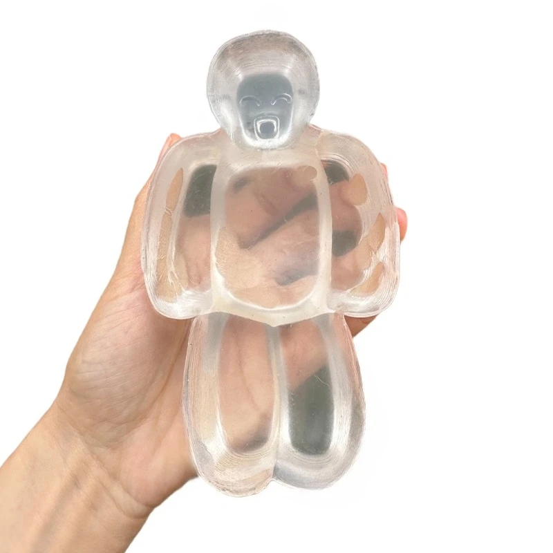 Squishy Transparent Jelly Robot Squeeze Toy Niedliches, superweiches, langsames Rebound Water Sense Cartoon Toy Kawaii Stressabbauendes Geschenk – Detail 5