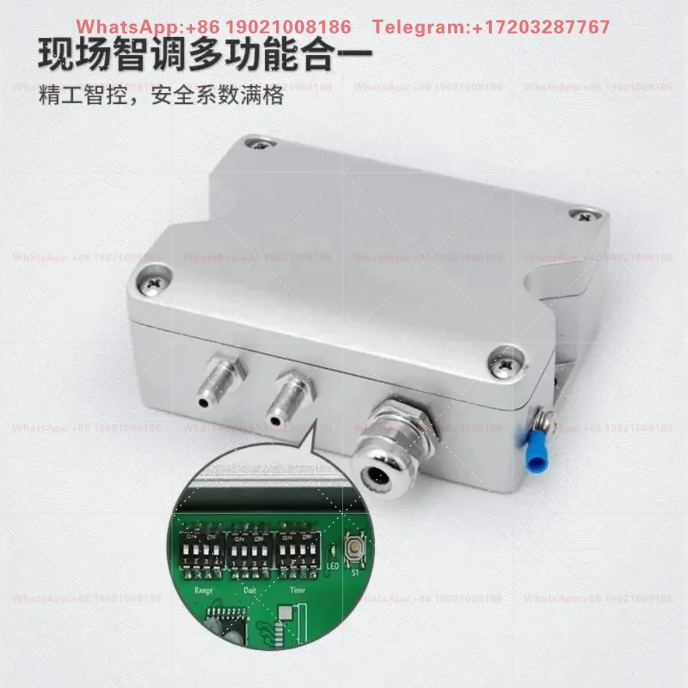 LFM751 Wind & Dust Negative Pressure Transmitter - with Differential Pressure Gauge for Ventilation & Dust Control Systems