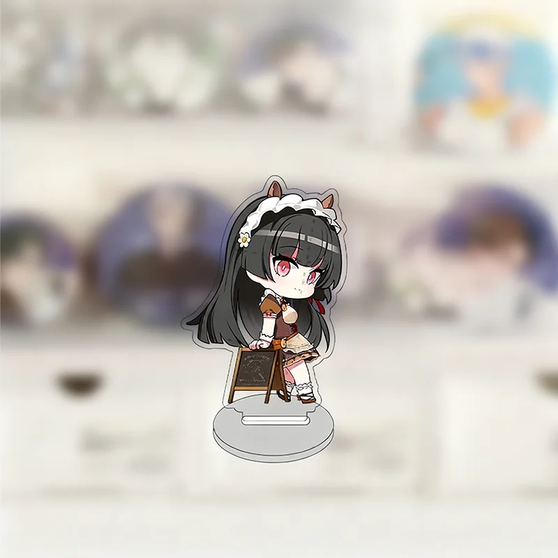 لعبة Wuthering Waves CHISA Capybara تأثيري حامل نموذج لوحة الشكل تمثال أكريليك سطح المكتب زخرفة اكسسوارات لطيف الدعائم #4