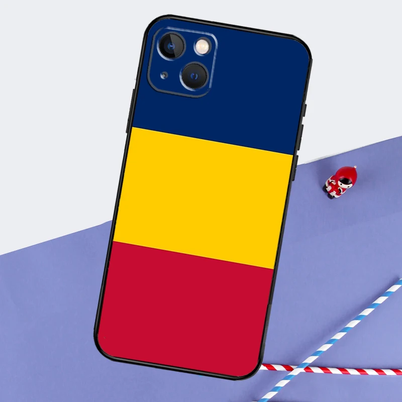 Republic of Chad Flag Phone Case For iPhone 16 15 14 11 12 13 Pro Max Mini X XR XS Max 7 8 Plus Cover Coque