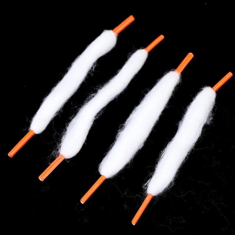 20pcs ที่สร้างไว้ล่วงหน้าลวดขดลวดหัวข้ออินทรีย์ Vape ผ้าฝ้ายแถบเชือกผูกรองเท้าสําหรับ Ecigarette RTA RDA RBA Atomizer Approx.10cm