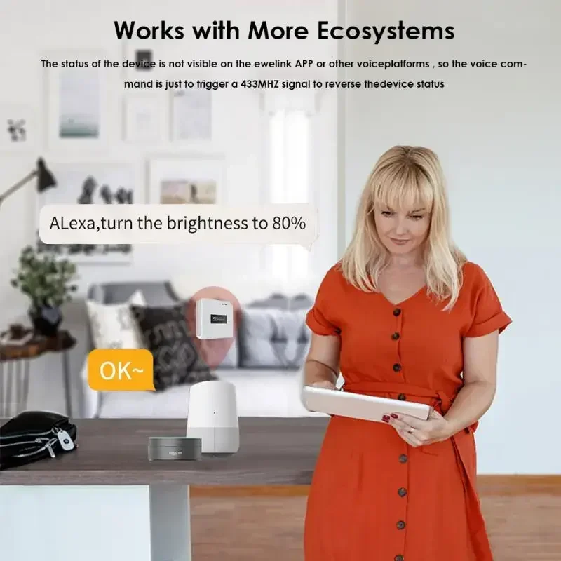 Sonoff rf ponte r2 433mhz rf wi-fi gateway sem fio cena inteligente suporte de segurança em casa DW2-RF PIR3-RF sensor via ewelink alexa