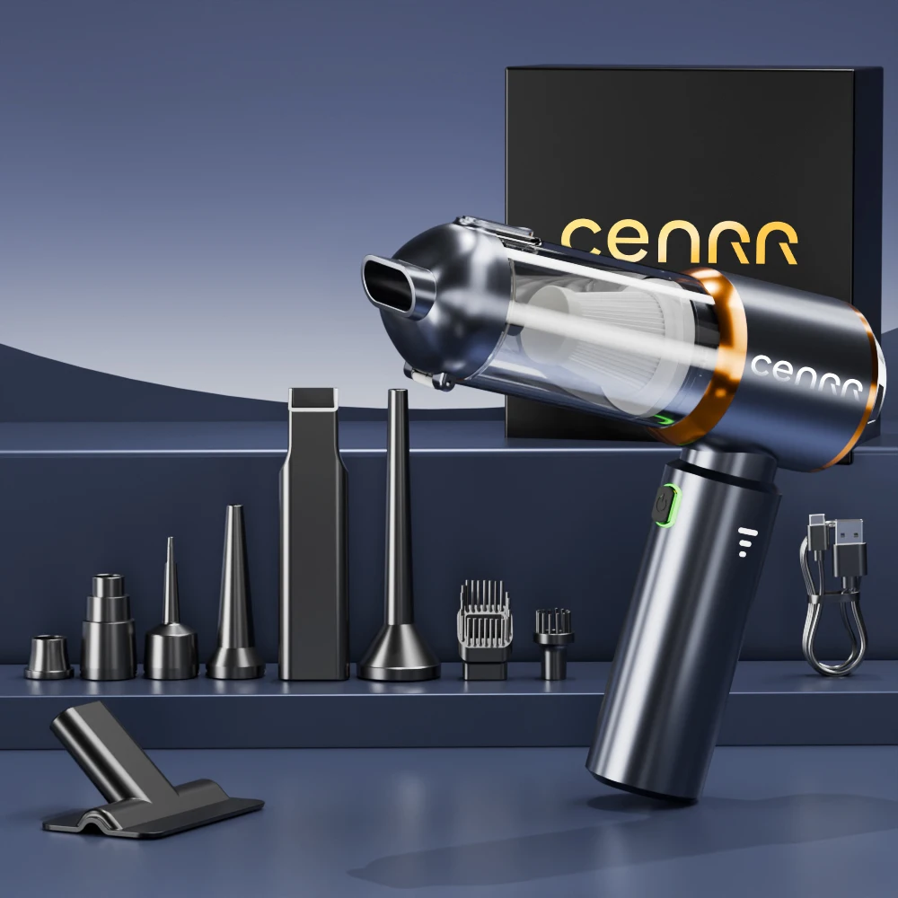 CENRR 2025 NEW Car Vacuum Cleaner Powerful Mini 998000PA Portable Vacuum Cleaner for Home Appliance Handheld Blower Car Cleaner image 3
