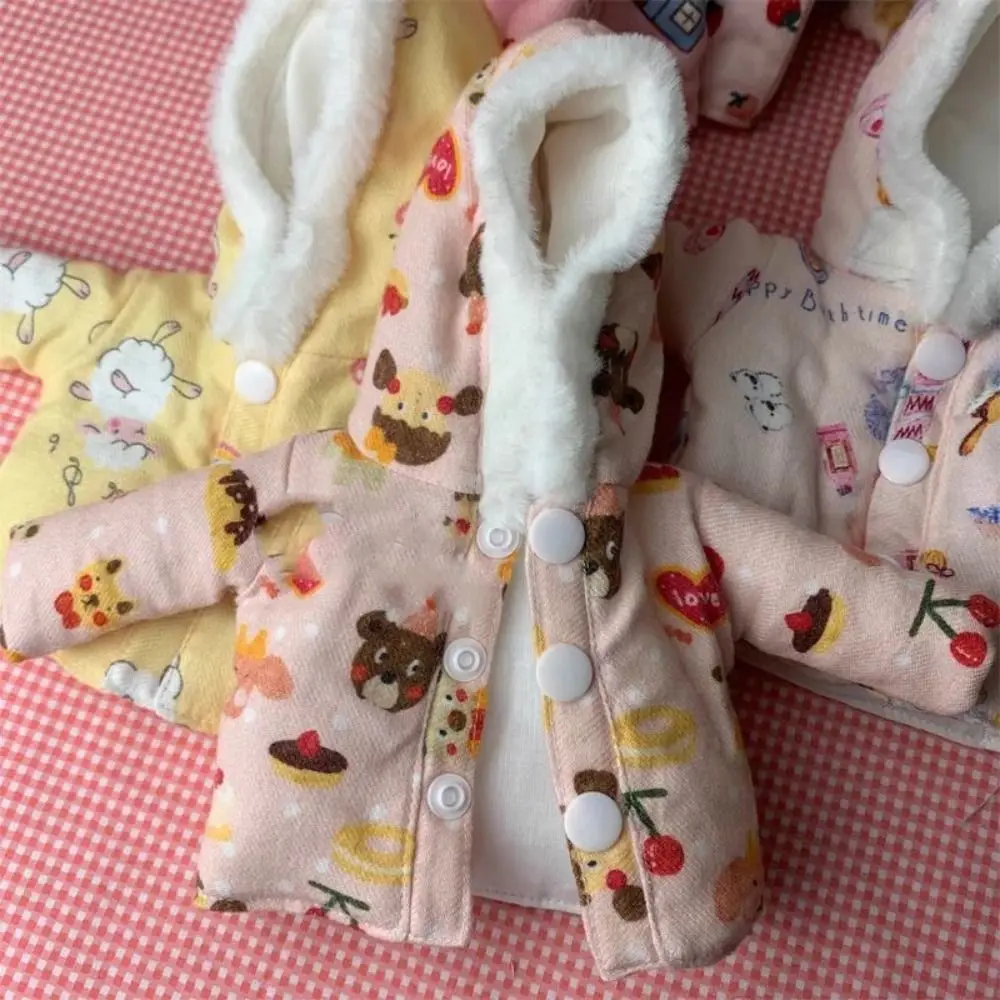 Moda inverno usar jaquetas multicoloridas mini casaco com capuz diy acessórios soltos grossos quentes topos para 1/6 bjd 30cm bonecas