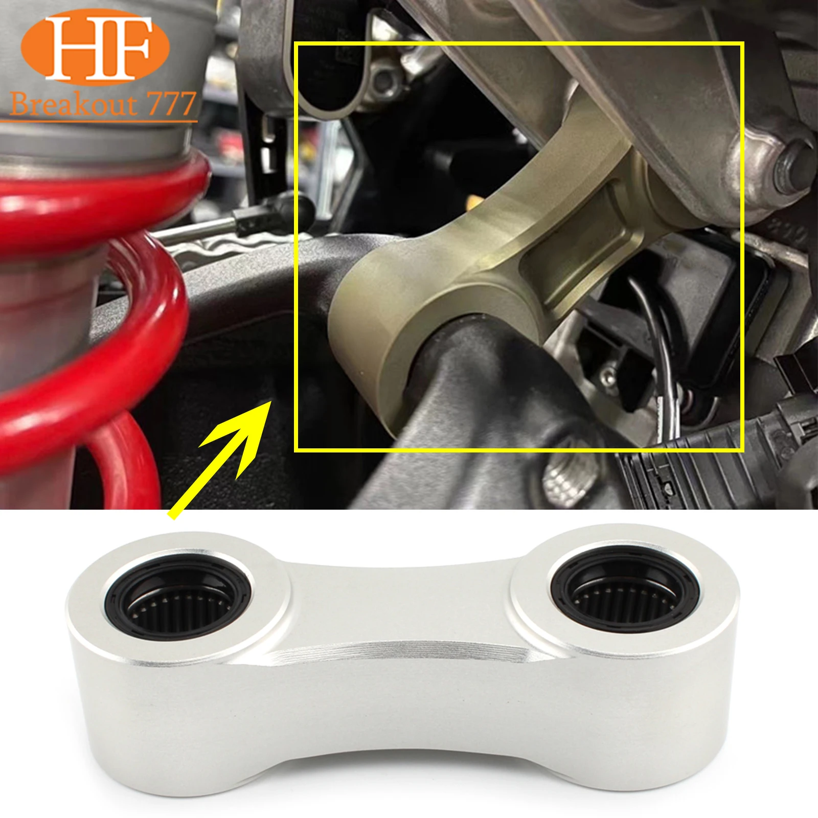 

Rear Suspension Body Seat Lowering Links Linkage For BMW S1000RR 2019-2023 S1000R 2021-2023 Motorcycle Accessories