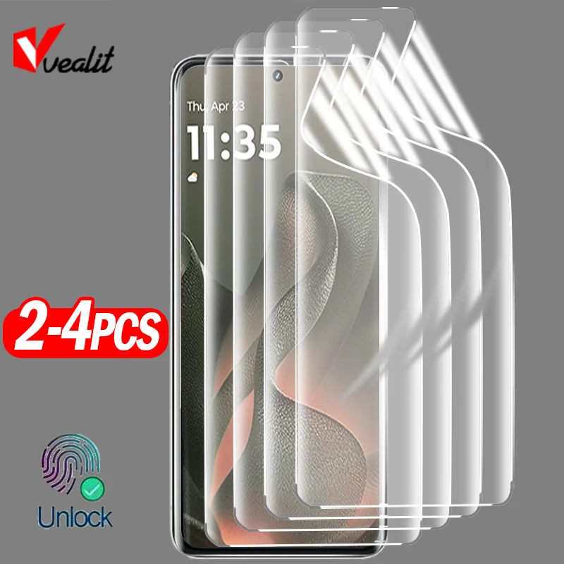 

2-4 шт. матовая гидрогелевая пленка против отпечатков пальцев для Motorola Edge Plus 2025 2024 Razr 60 50 Ultra G85 G96 Защитная пленка для экрана без стекла