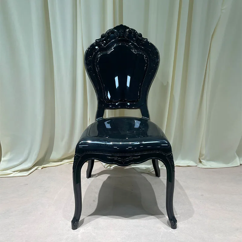 w*-Nordic style pp plastic princess chair ghost stool makeup hotel banquet dining theme wedding court