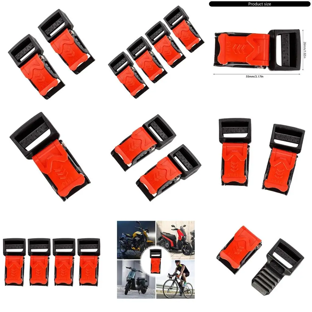 

87HE Replacement Helmets Quick Release Clip Chin Strap MotorcycleBike Pull Buckle