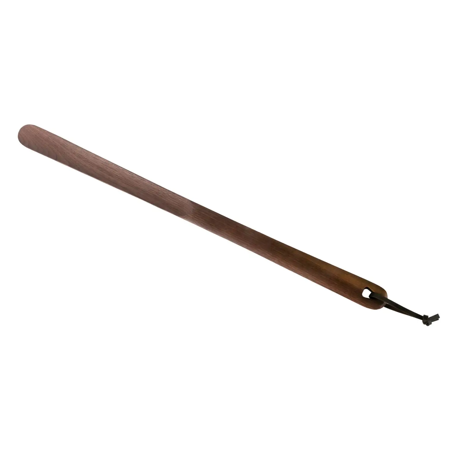 Walnut Wood Long Shoe Horn Ergonomic Shoe Lifter Boot Shoe Spoon Travel Friendly Rope Hanger for Elderly