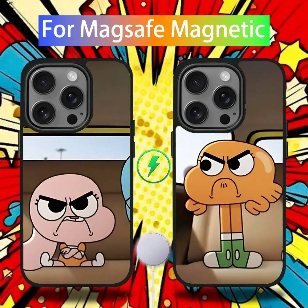 

A-Amazing World G-Gumball Phone Case For iPhone 17,16,15,14,13,12,11,Pro,Max,Plus,Mini,SE4,E Magnetic Magsafe Wireless Charging