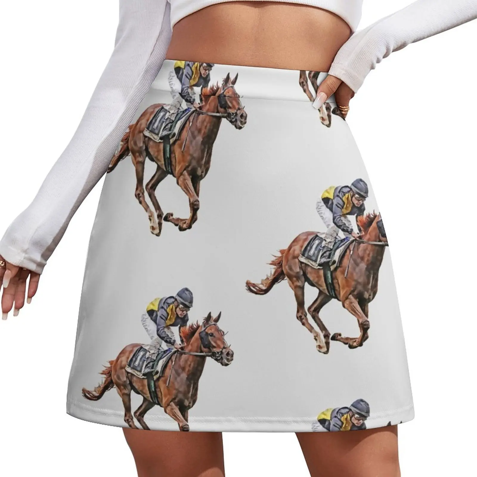 Horse Racing Mini Skirt women's skirts trend 2026 women's stylish skirts Clothes for summer dress women summer Mini Skirt
