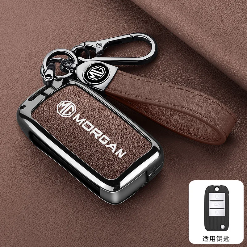 الجلود سيارة مفتاح بعيد غطاء حامي ل Roewe RX5 MG3 MG5 MG6 MG7 MG ZS GT GS 350 360 750 W5 اكسسوارات شل حامل #6