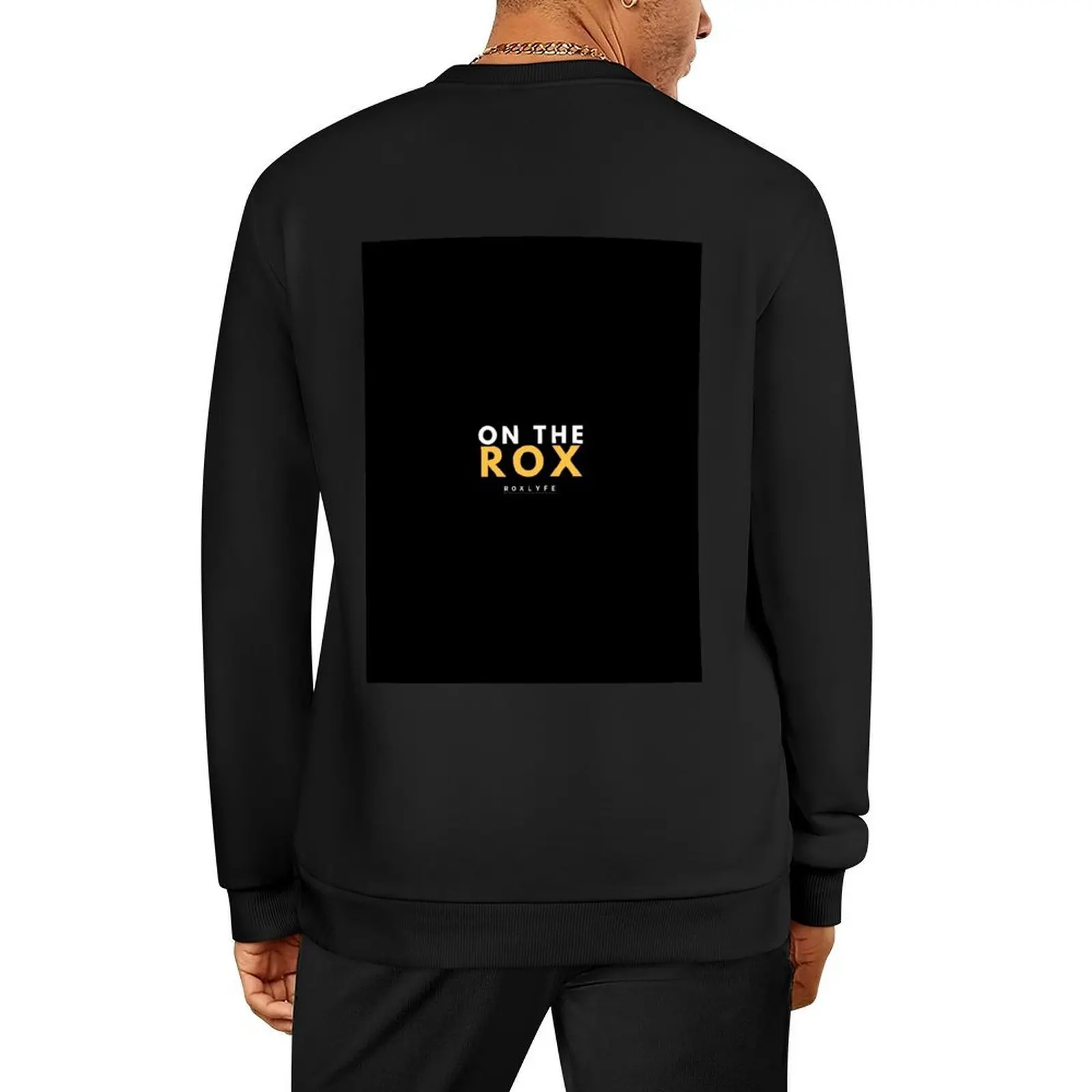 

HYROX - On the ROX (white text) - Rox Lyfe - For HYROX Fans and Athletes Pullover autumn clothes tracksuits sweatshirt men