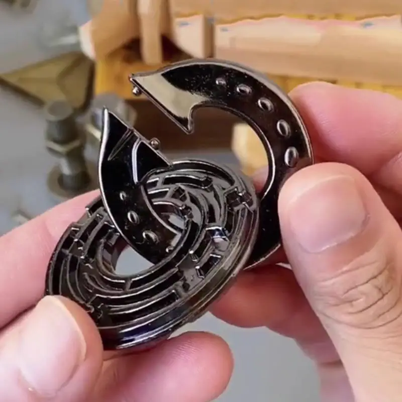 Maze Lock Brain Teaser Puzzles Magic Mind Challenge Unlock Interlocking Games IQ Smart Logic Test Toys Kids Educational Gifts