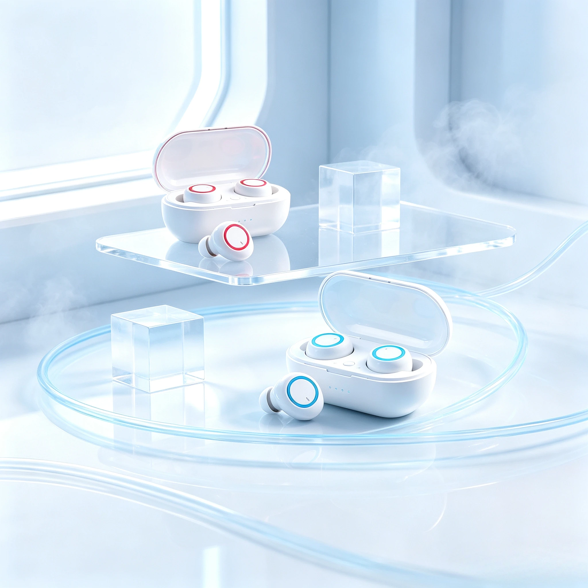 New TWS Bluetooth Earphones Wireless Headset Deep Bass Earbuds True Wireless Stereo Headphones Sport Earphones