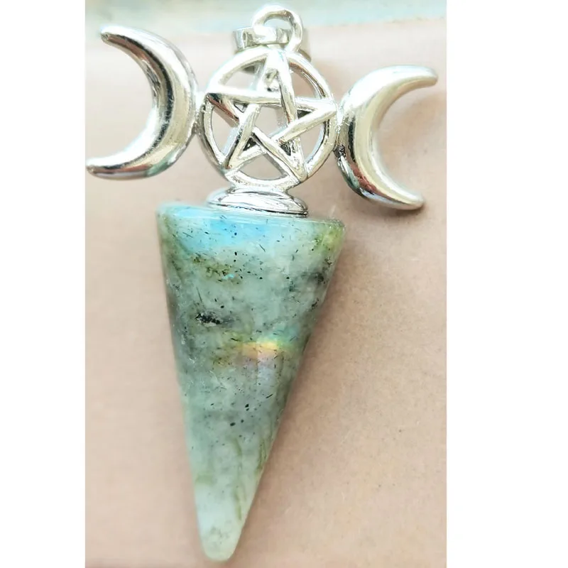 Labradorite Lapis Lazuli Tiger Eye Crystal Carnelian Amazonite Howlite  Opal  Aventurine  Crystal  Jaspe Pendant Bead PWB1200