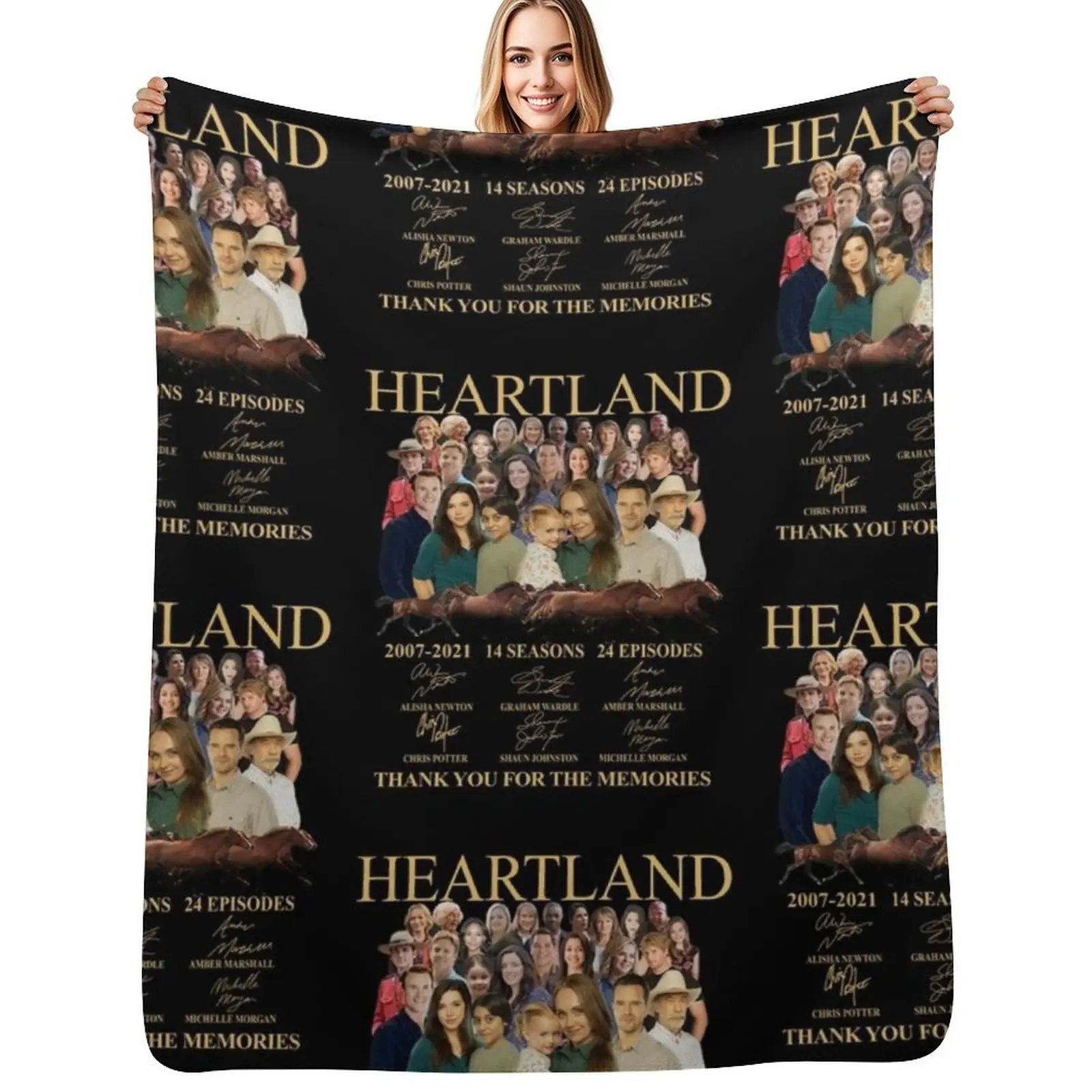 

Signatures Of Heartland Thank You For The Memories Throw Blanket Outdoor Soft Blanket for Picnic Beach Camping