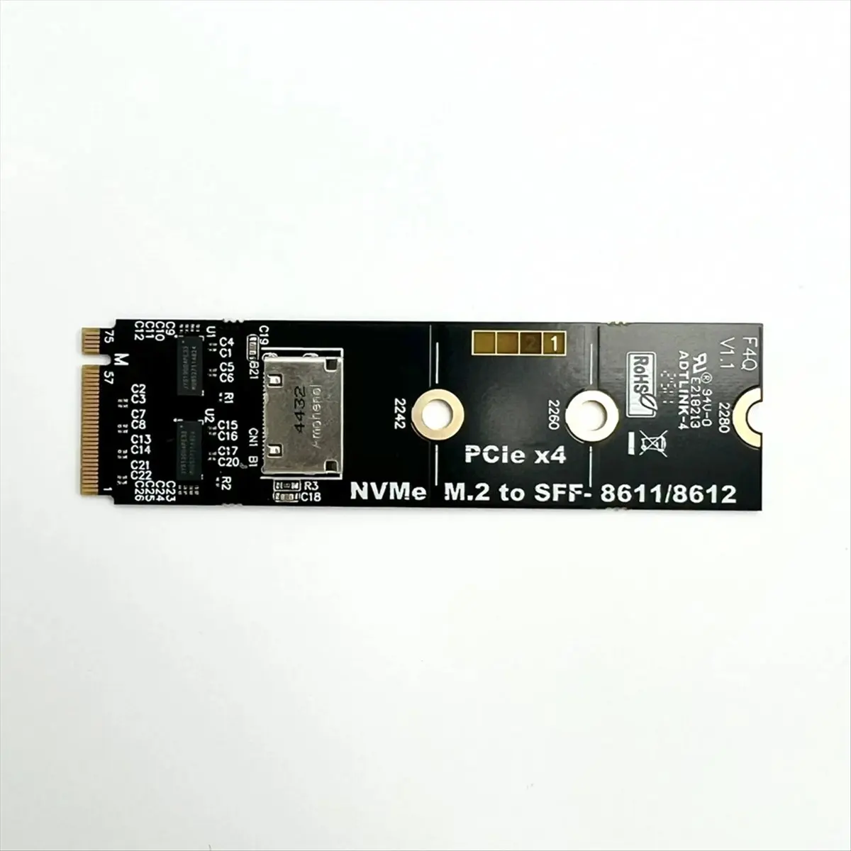 PCIE 5.0 X4 to OCuLink SFF-8611 M.2 External Graphic Dock 128 Gbps M.2 External Interface EGPU Adapter A